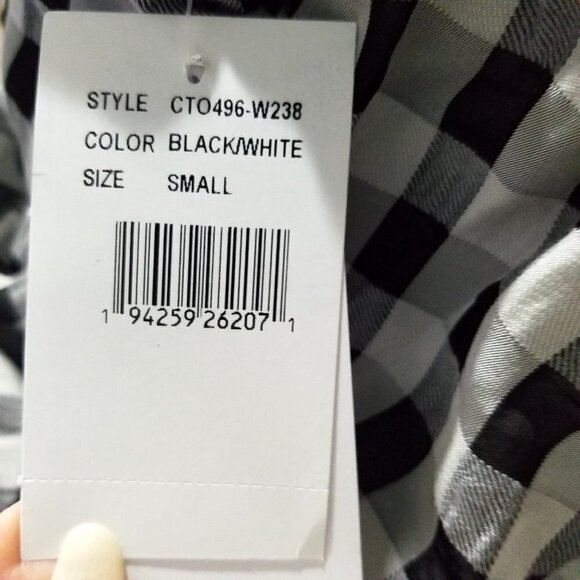 Cosmopolitan X DTP Dulce Crop Top Black White Size Small or Large NWT - Picture 10 of 13